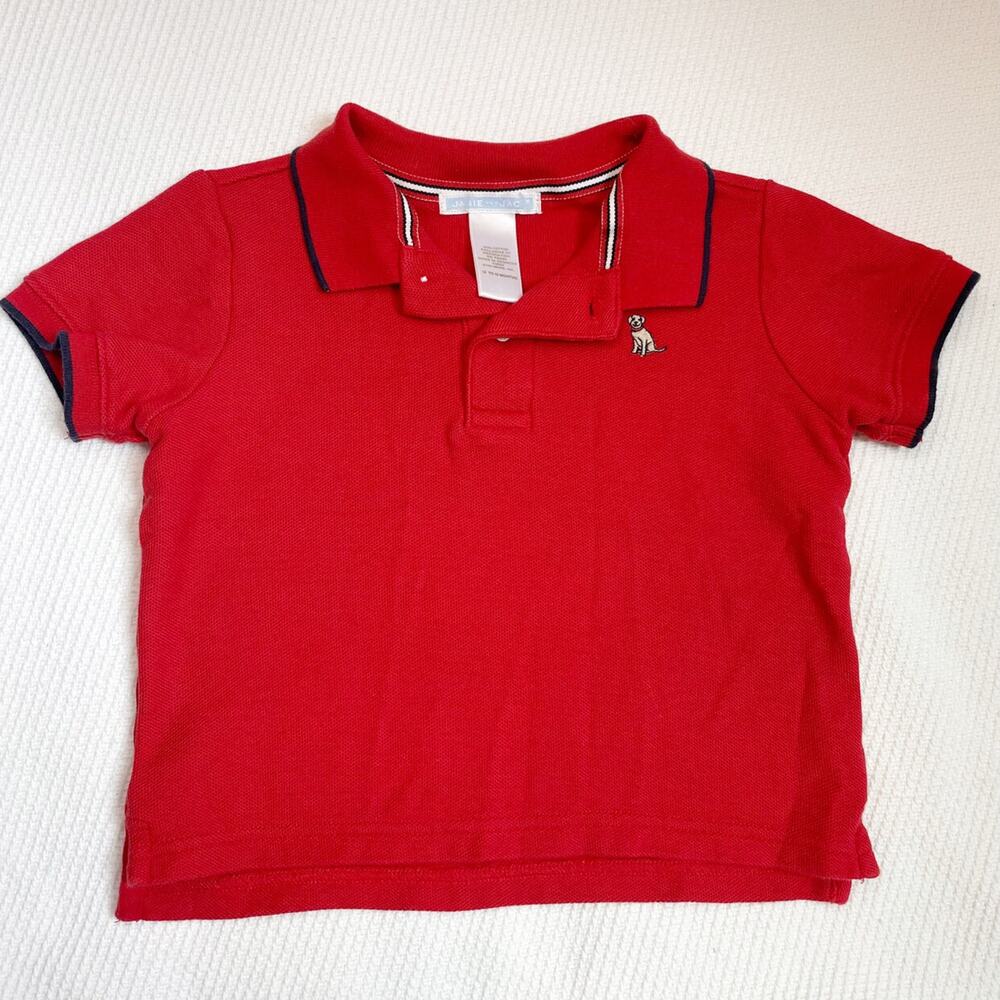 Janie And Jack Red Polo